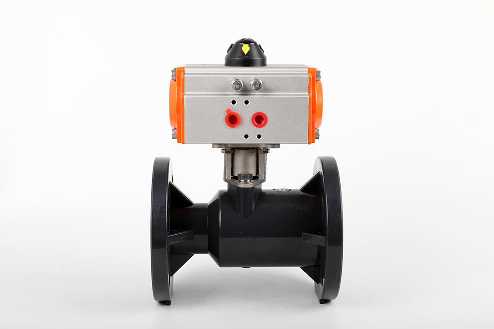 赤城气动法兰一体球阀